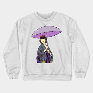 Girl in Kimono Crewneck Sweatshirt